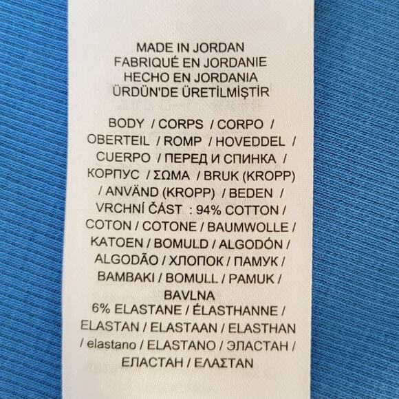 Lauren Ralph Lauren Long Sleeve Gold Button Ruffle Cuff Rib Knit Top Size L Blue - Picture 6 of 8